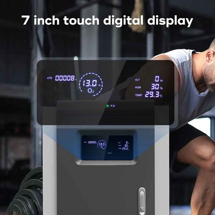 IHT IHHT Device 20L Smart Hypoxic Generator With Large Screen Displays O2/CO2 Concentration Altitude & Spo2 For Home Fitness factory
