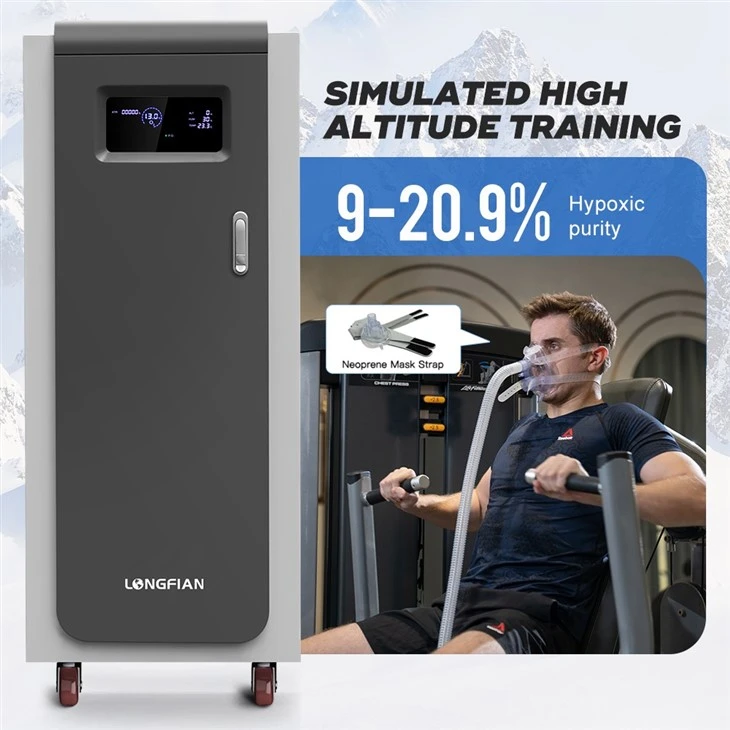 IHT IHHT Device 20L Smart Hypoxic Generator With Large Screen Displays O2/CO2 Concentration Altitude & Spo2 For Home Fitness factory