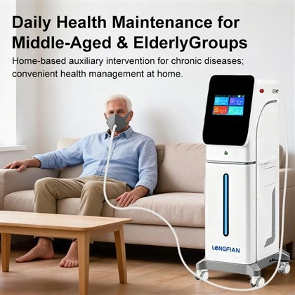 Умный гипоксический генератор IHHT Device 200L с большим экраном отображает высоту концентрации O2/CO2 и Spo2 для домашнего фитнеса.